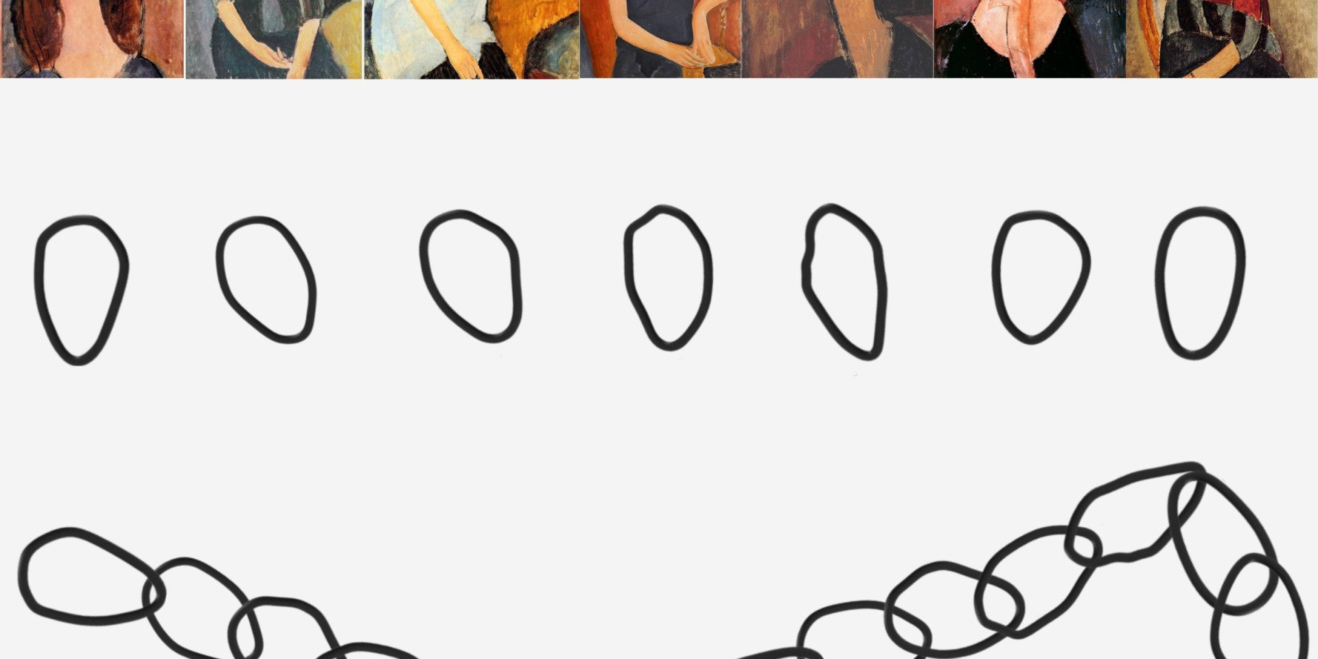 Una collana lunga 140 cm celebra i 140 anni dalla nascita di Modì