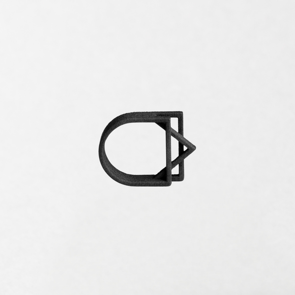 Geometrie Eva - Anello - Classic / Black / XS